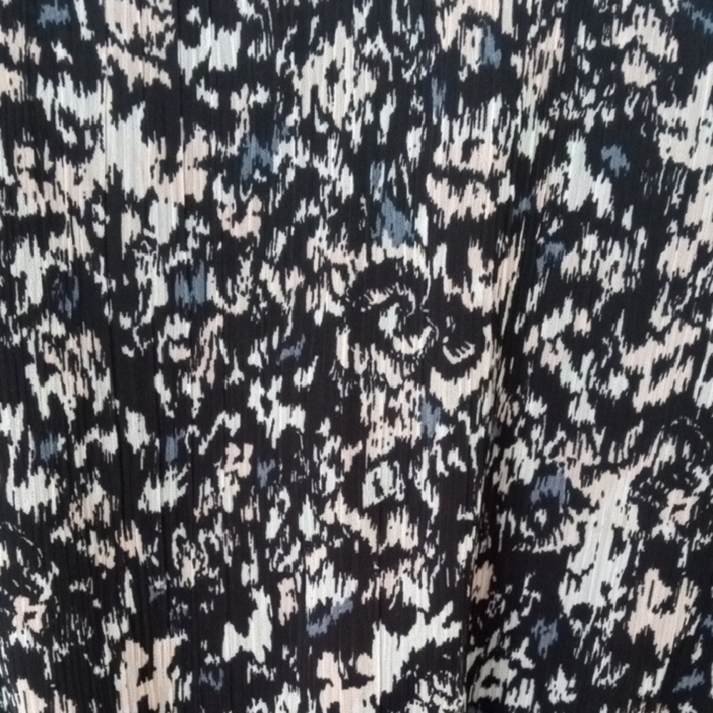 Elegant Black And Multi Color Midi Dress - Picture 12 of 15